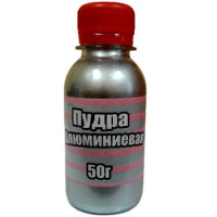 пудра 50г бутылка - серебрянка