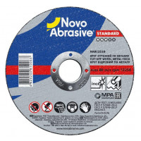 круг отрезной по металлу NOVOABRASIVE STANDART - 180*1,6*22,23  41(14А) + нерж