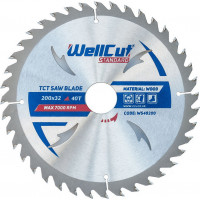 круг отрезной по дереву WellCut Standart  - 230*22,23 (40Т) (под заказ)