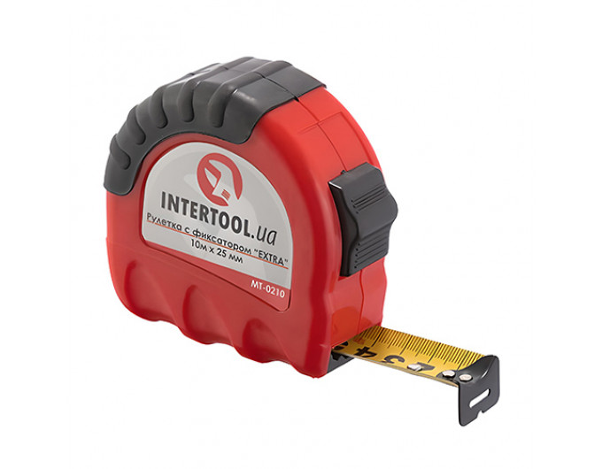 рулетка INTERTOOL - 10м x 25мм "EXTRA"